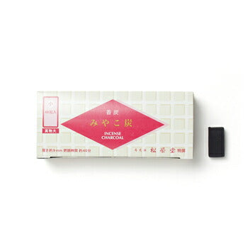 Miyako Charcoal A 48 tablets Charcoal Calcean incense 750111 Matsueido Shoyeido incense burn incense fire [DOMESTIC SHIPPING ONLY]