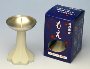 ローソク いろいろお試しと燭台（もえ）セット candle ミニローソク ろうそく 東海製蝋 TOKAISEIRO