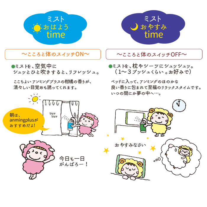 anming plus linen mist 15ml room fragrance 37029 Nihon Kodo [Domestic shipping Only]