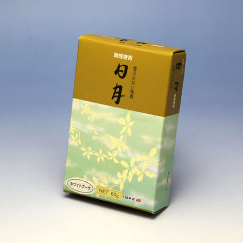 美味的吸烟香系列精美的烟熏熏月（白色花束）60g香火yakishido seijido seijudo
