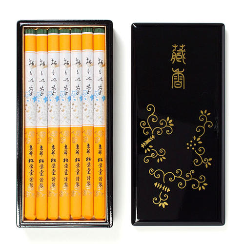 重草长寸7把装·漆器盒香礼品用130160松荣堂