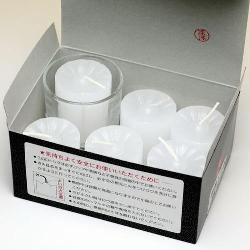供蜡烛8小时（蜡烛6个，容器1个）蜡烛蜡烛161-12东海制蜡