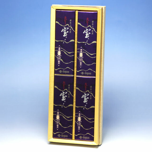 紅寶石寶藏日本風紙盒短尺寸4入口線香水禮物5051 kaorujido