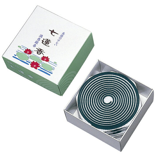 Swirl incense with little incense smoke, Seven Lotus Incense Incense Incense Incense 6806 Tamahatsudo