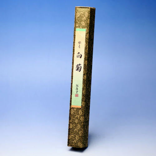 高級線香シリーズ 銘香 白菊 布箱 長寸 お香 線香 誠寿堂 – 明りと香り