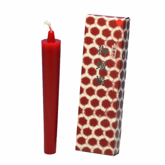 Wax type candlestick (red) No. 10 2 candles 164-11R TOKAISEIRO
