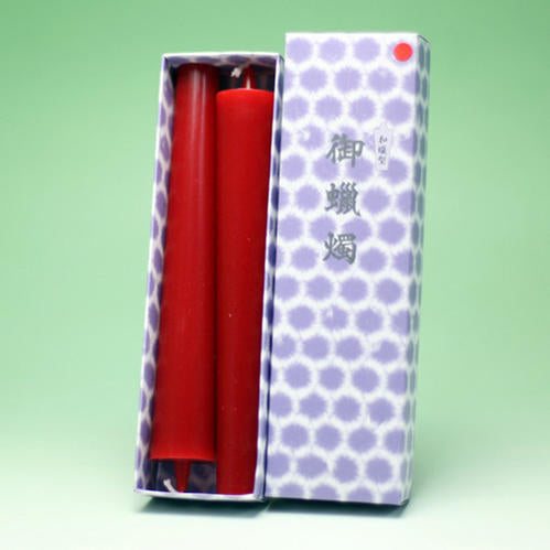 和蜡型蜡烛（朱）20号2支蜡烛164-12r东海制蜡