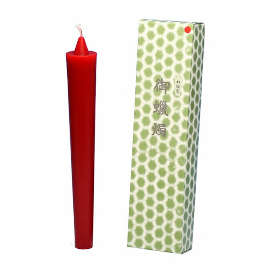 Wax type candlestick (red) No. 40 2 candles 164-13R TOKAISEIRO