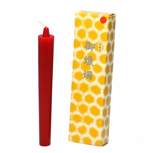 Wax type candlestick (red) No. 5 2 candles 164-10R TOKAISEIRO