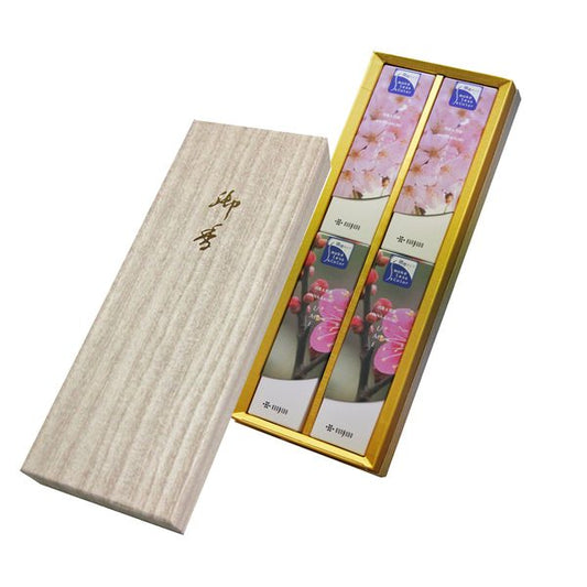 UME / Cherry Blossom分类日本纸盒短尺寸4入口供应商5111 Kaorujudo