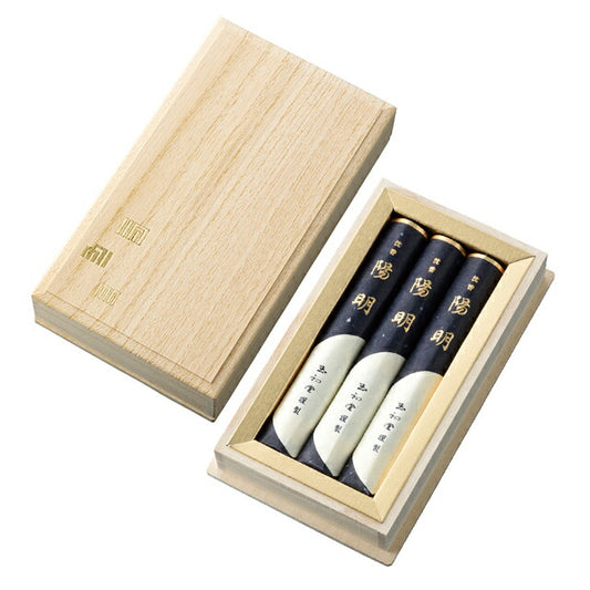 Promise Series in a short size 3-sized paulownia box, agarwood, Yomei, short size 3-sized paulownia box, incense, incense stick, gift, 6280 Tamahatsudo