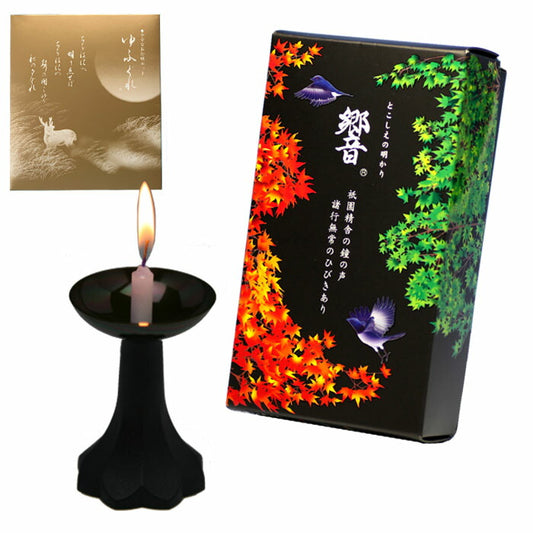 Yufuure Safe Set Hibiki和Candlestick Moe（1黑色）賽蠟燭迷你ROSOK禮物Rokusok tokai wax tokaiseiro